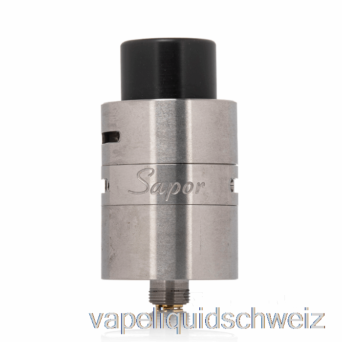 Sapor V2 RDA Von Wotofo – 22/25 Mm Zweipfosten-25-mm-Version – Schwarzer Vape Ohne Nikotin